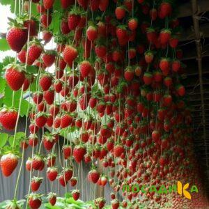 Клубника ампельная Анастасия купить по цене от 370р. в интернет-магазине «Посадика» с доставкой почтой в в Чегеме и по всей России – [изображение №1].